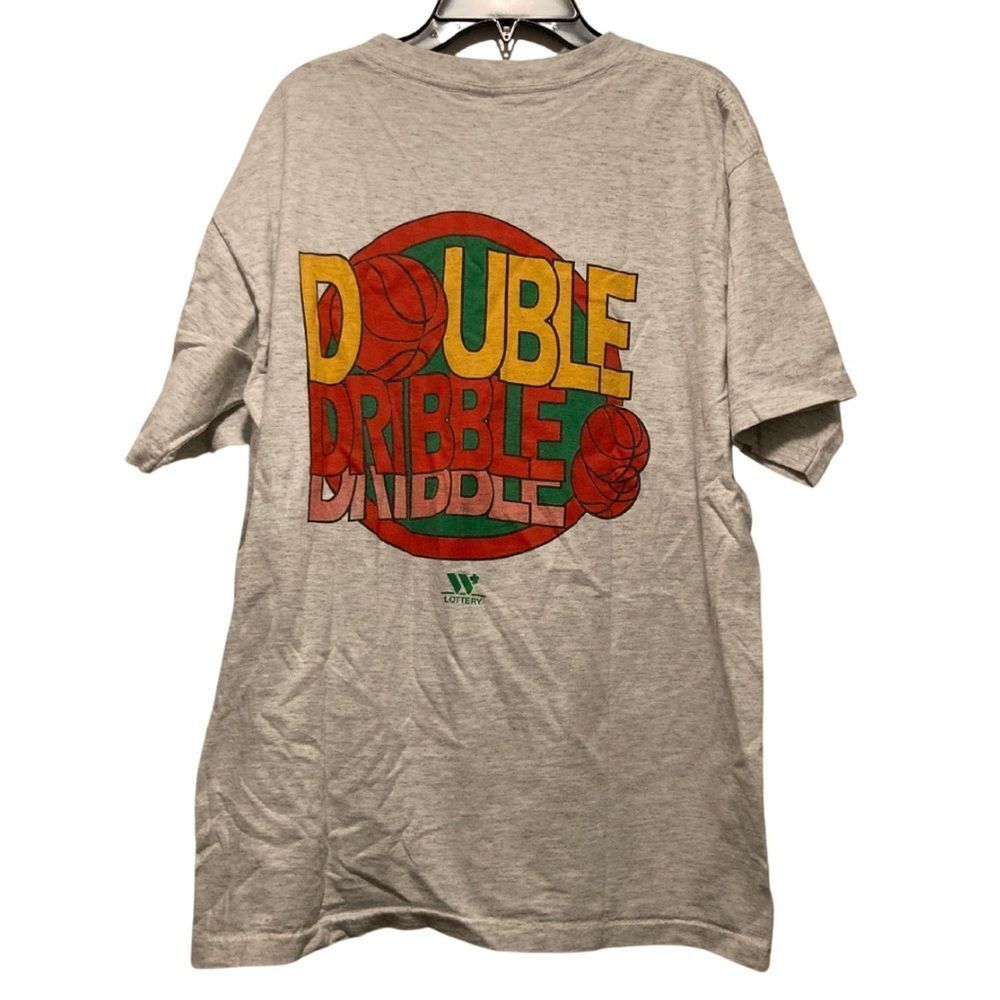 Vintage 90s Seattle Super Sonics Caricature / Fat Head NBA Single Stitch T-Shirt - Picture 2 of 6